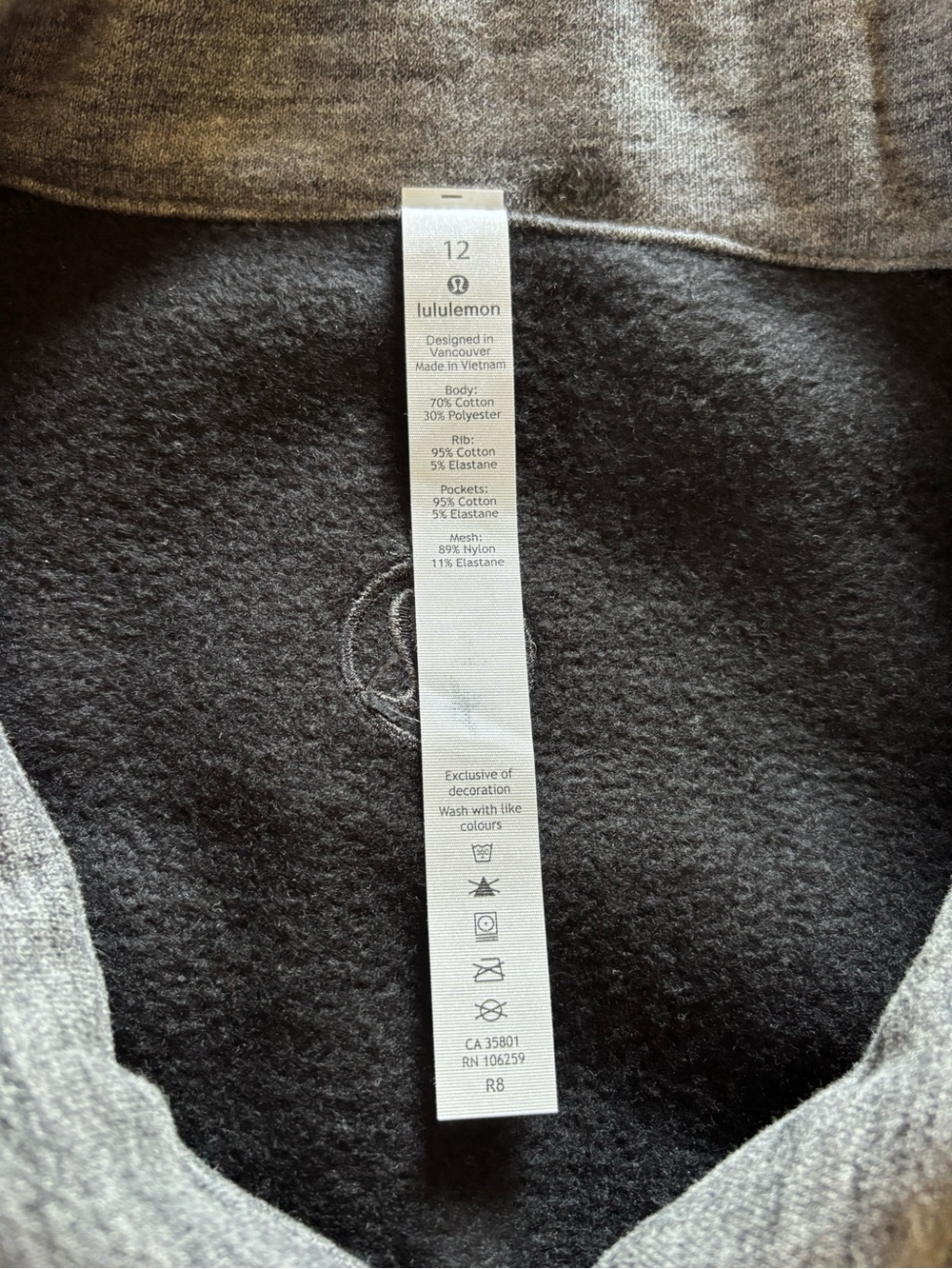 Lululemon Heather Gray Zip-Up Jacket - Picture 2 of 4